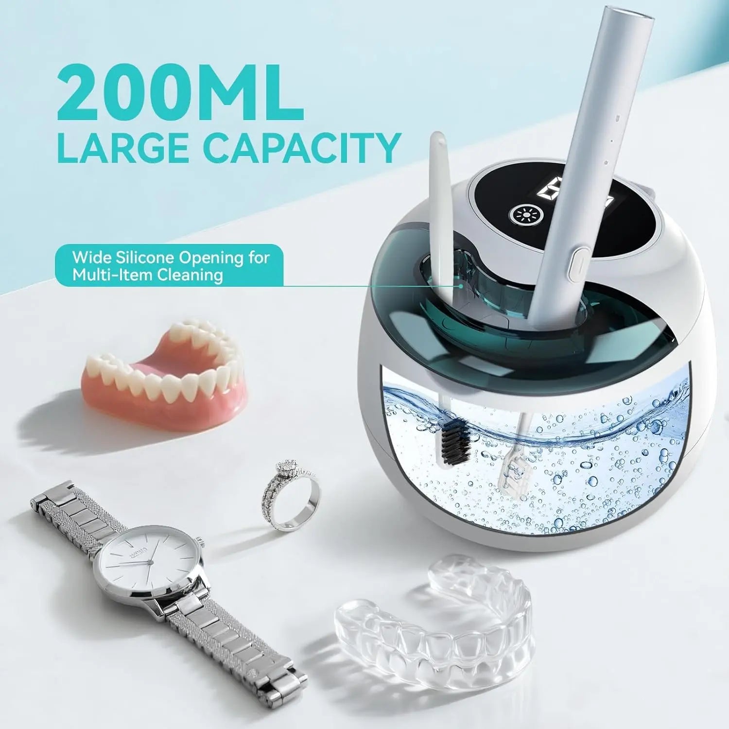 Ultrasonic Retainer Cleaner with UV Light