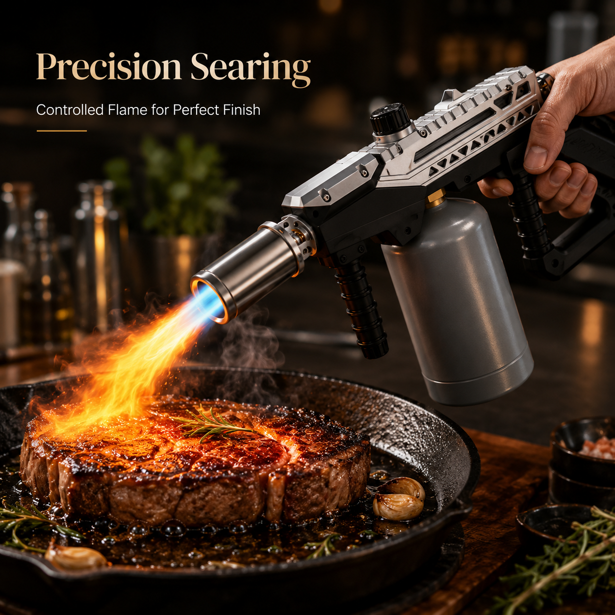 Housmax Propane Torch Gun  Adjustable Fire Starter for Outdoor Campfires & Grilling