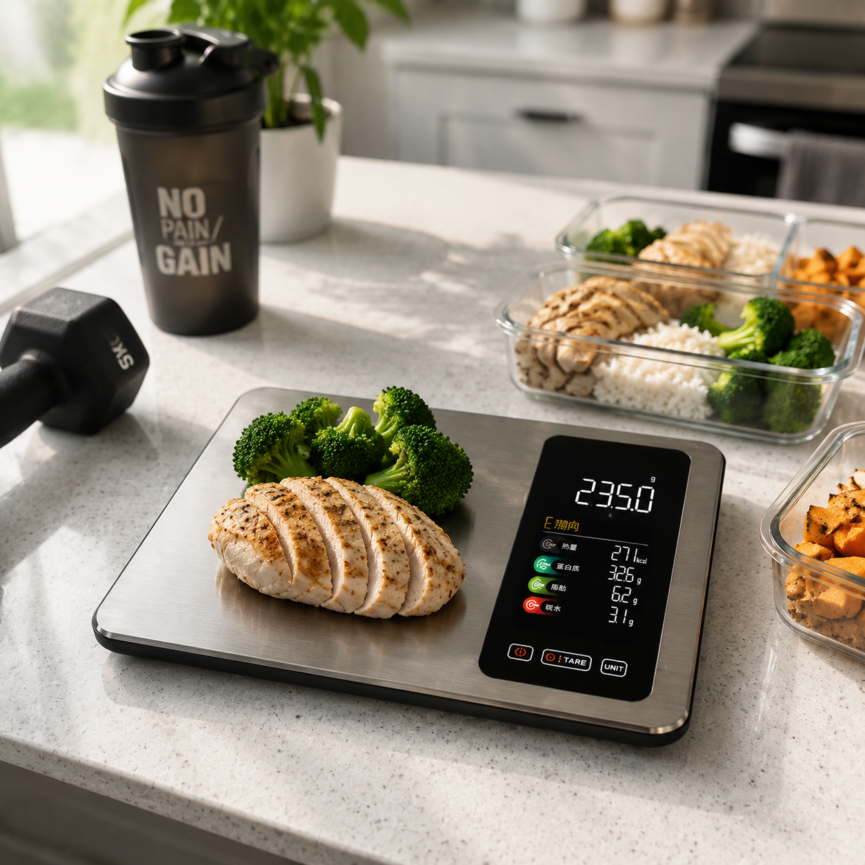 Housmax Smart Nutrition Food Scale | Digital Kitchen Scale with Calorie & Tracker