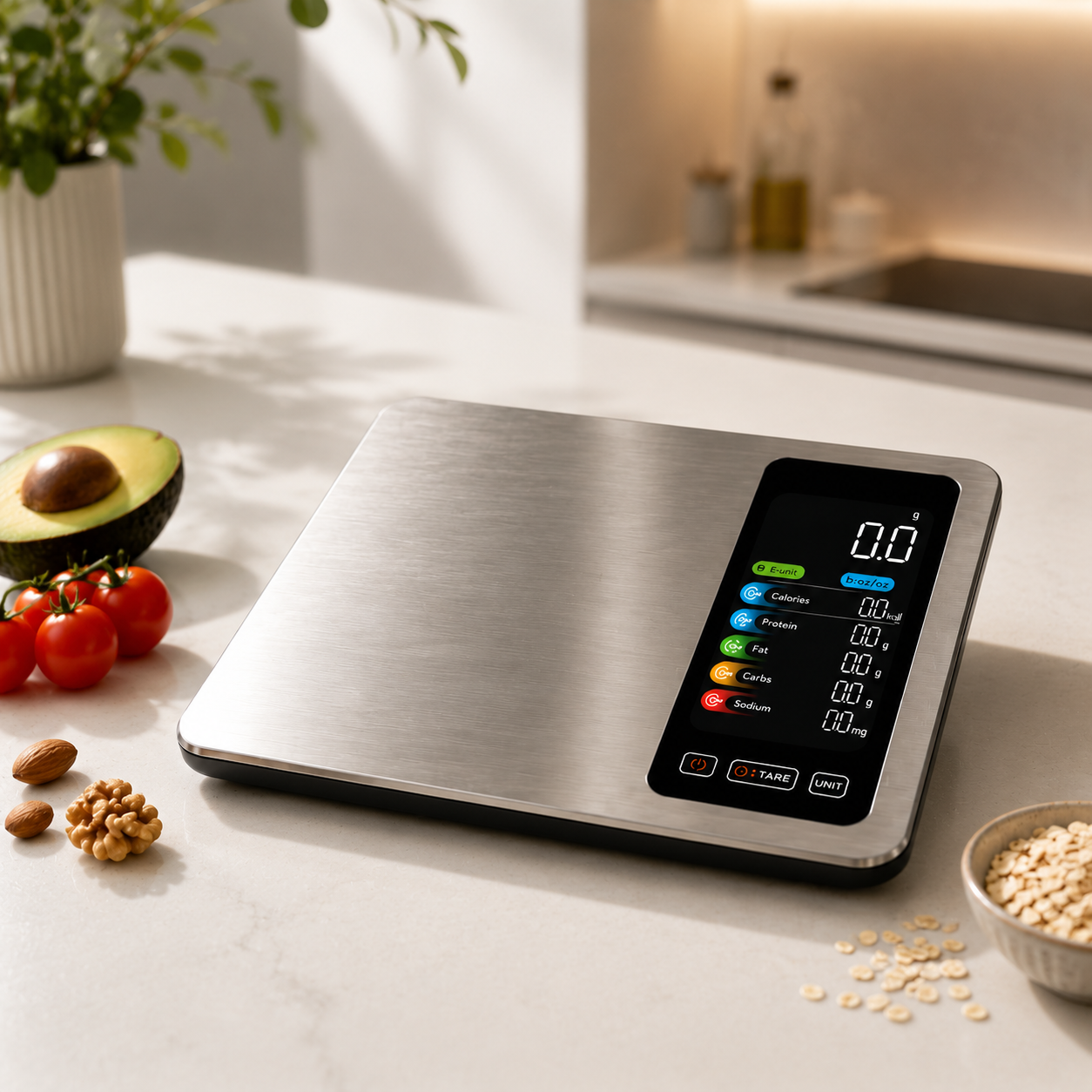 Housmax Smart Nutrition Food Scale | Digital Kitchen Scale with Calorie & Tracker