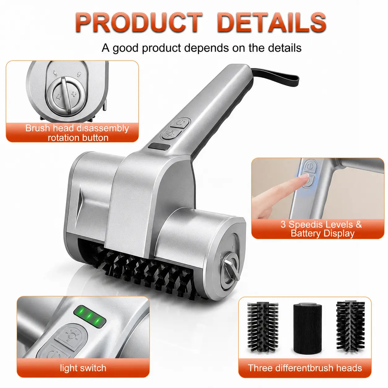 Electric Grill Brush for Outdoor Grill