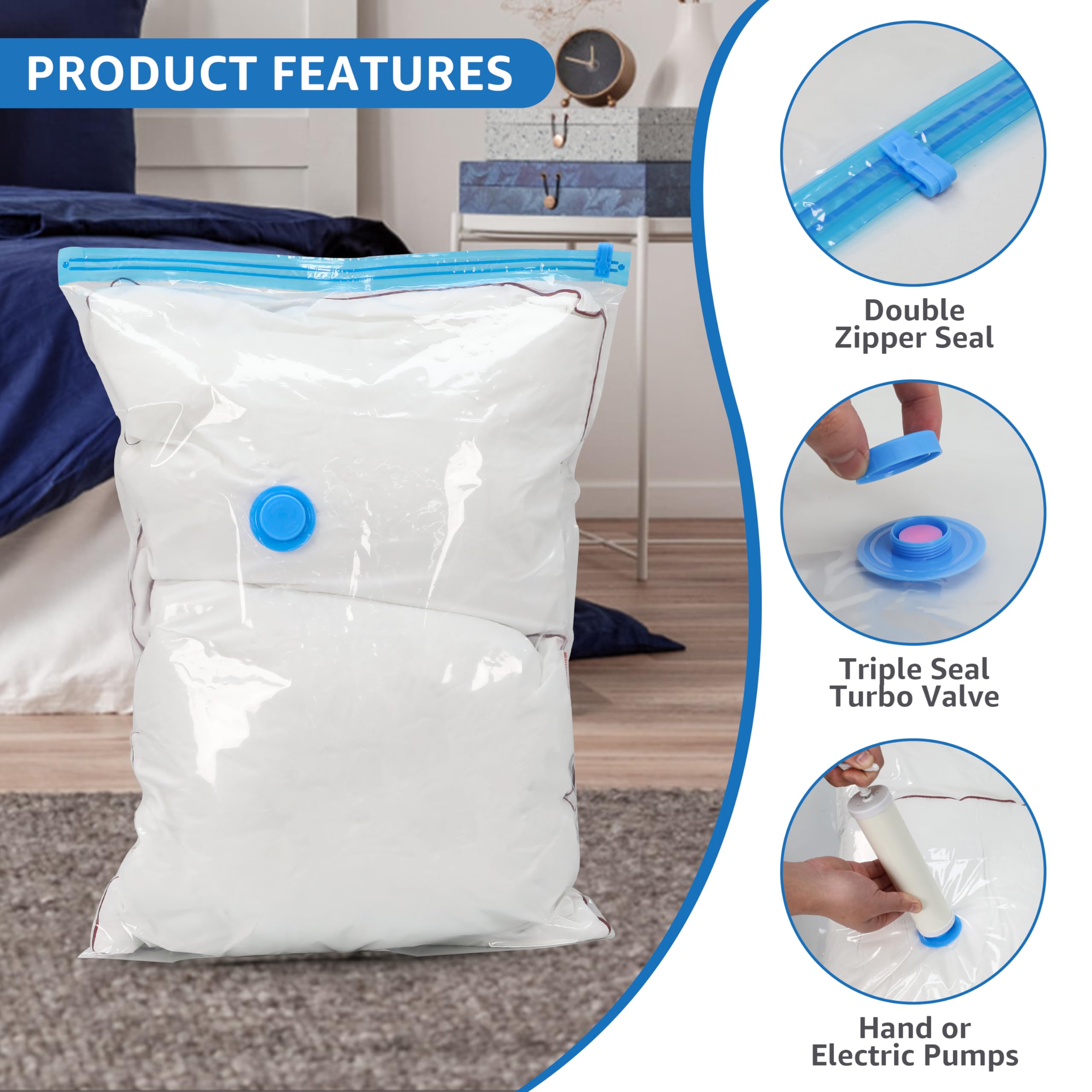 30 Pack Vacuum Storage Bags