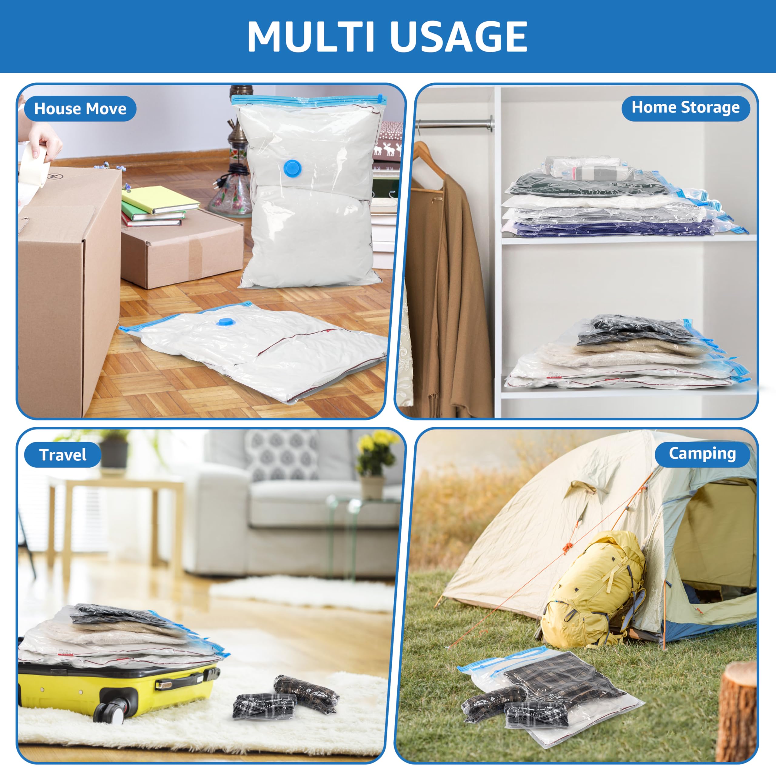 30 Pack Vacuum Storage Bags