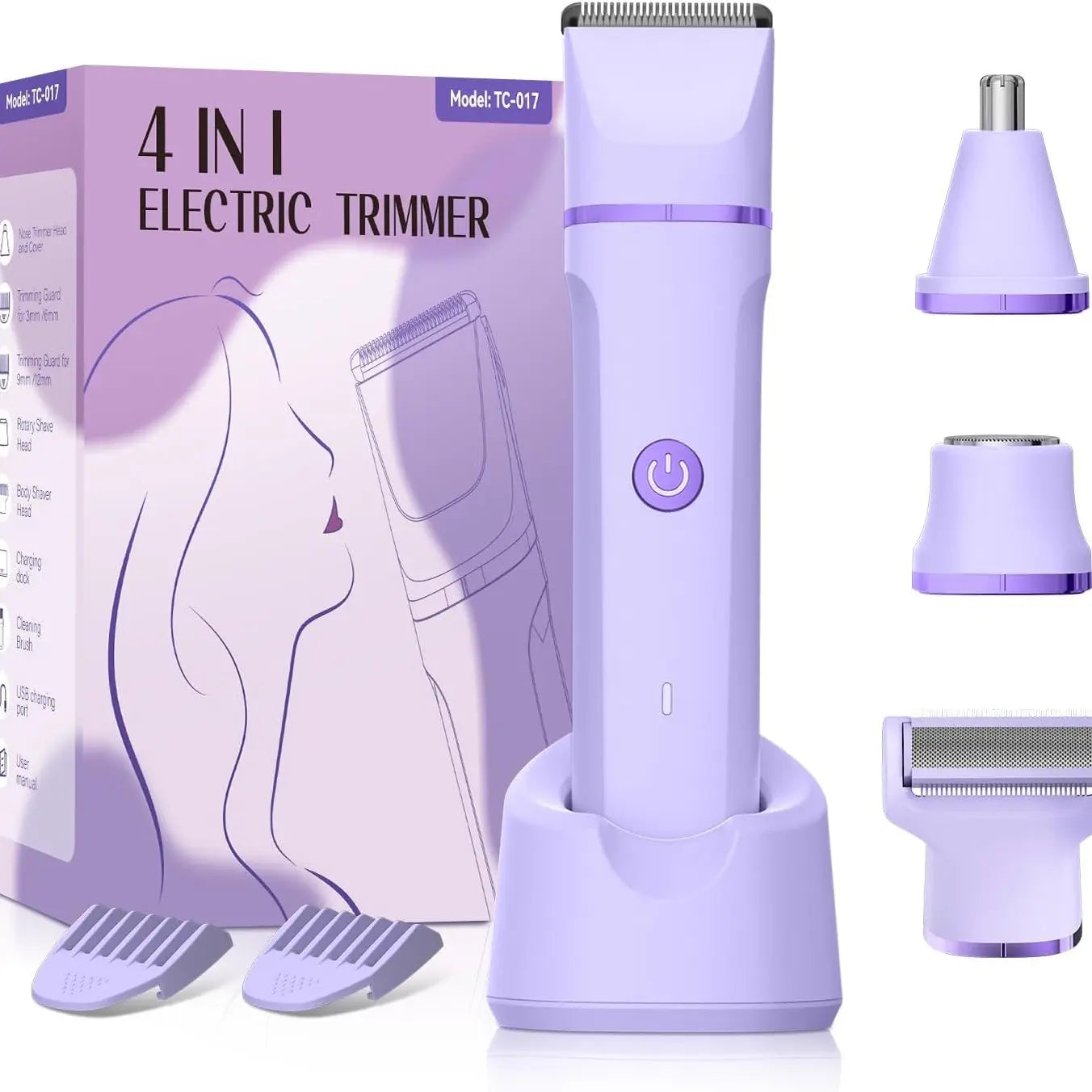 4-in-1 Women's Electric Trimmer